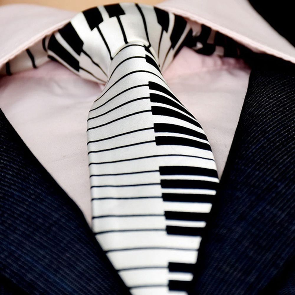Skinny Piano Black & White Men – Skinny Tie Men recenzja i cena