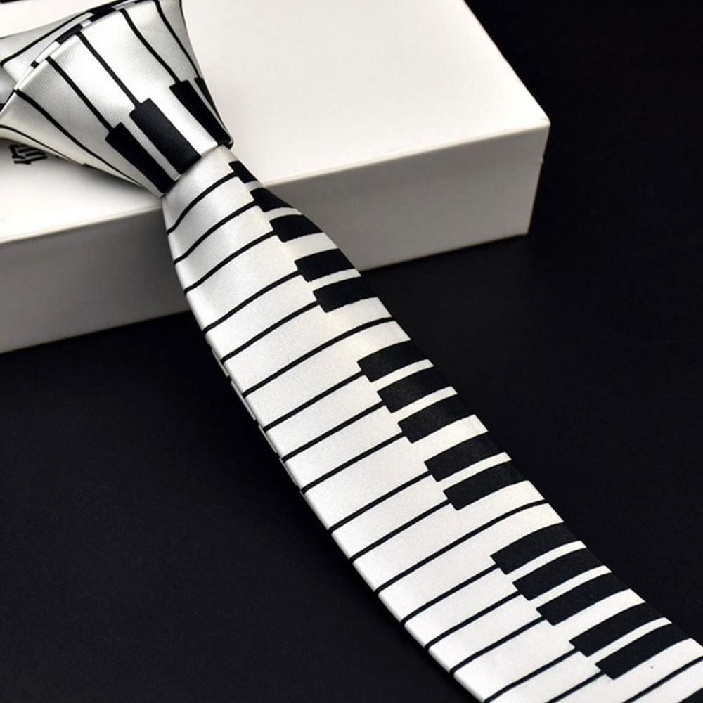 Skinny Piano Black & White Men – Skinny Tie Men recenzja i cena