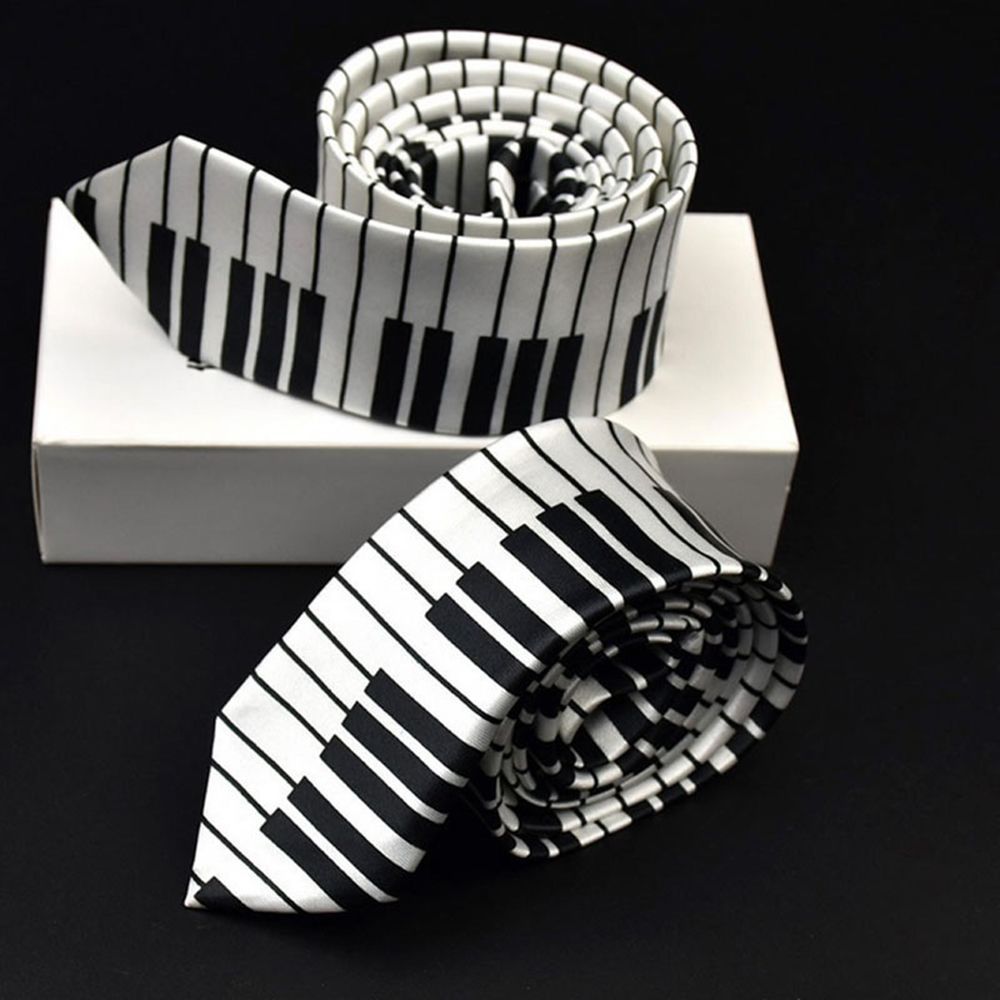 Skinny Piano Black & White Men – Skinny Tie Men recenzja i cena