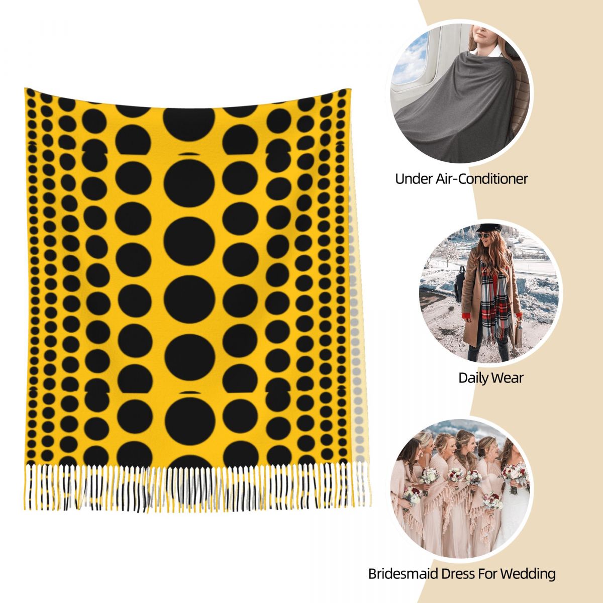 Infinity Polka Dots Scarf for  – Infinity Scarf Knit recenzja i cena