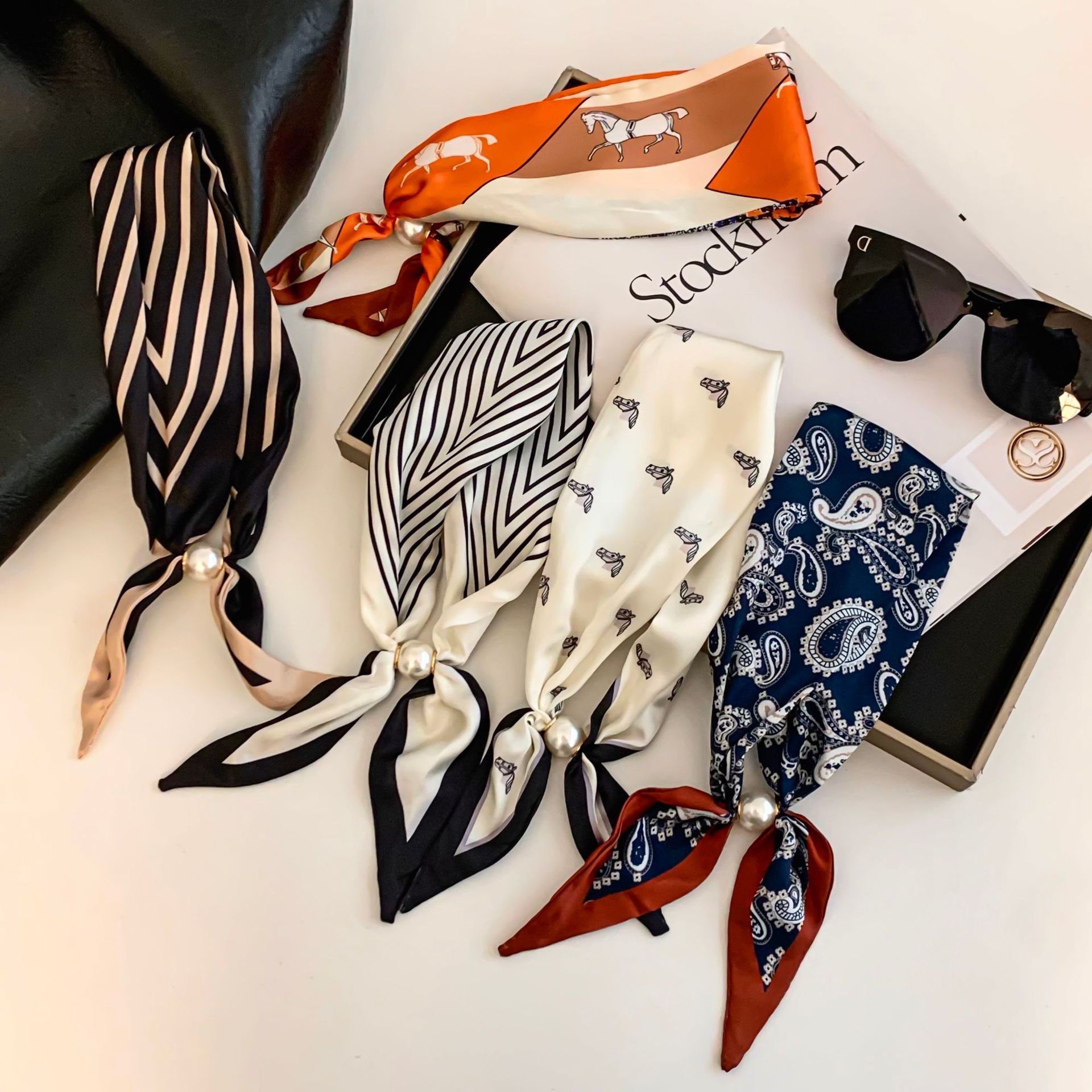 Cashew Flower Silk Scarf Effor – Silk Neck Scarf recenzja i cena