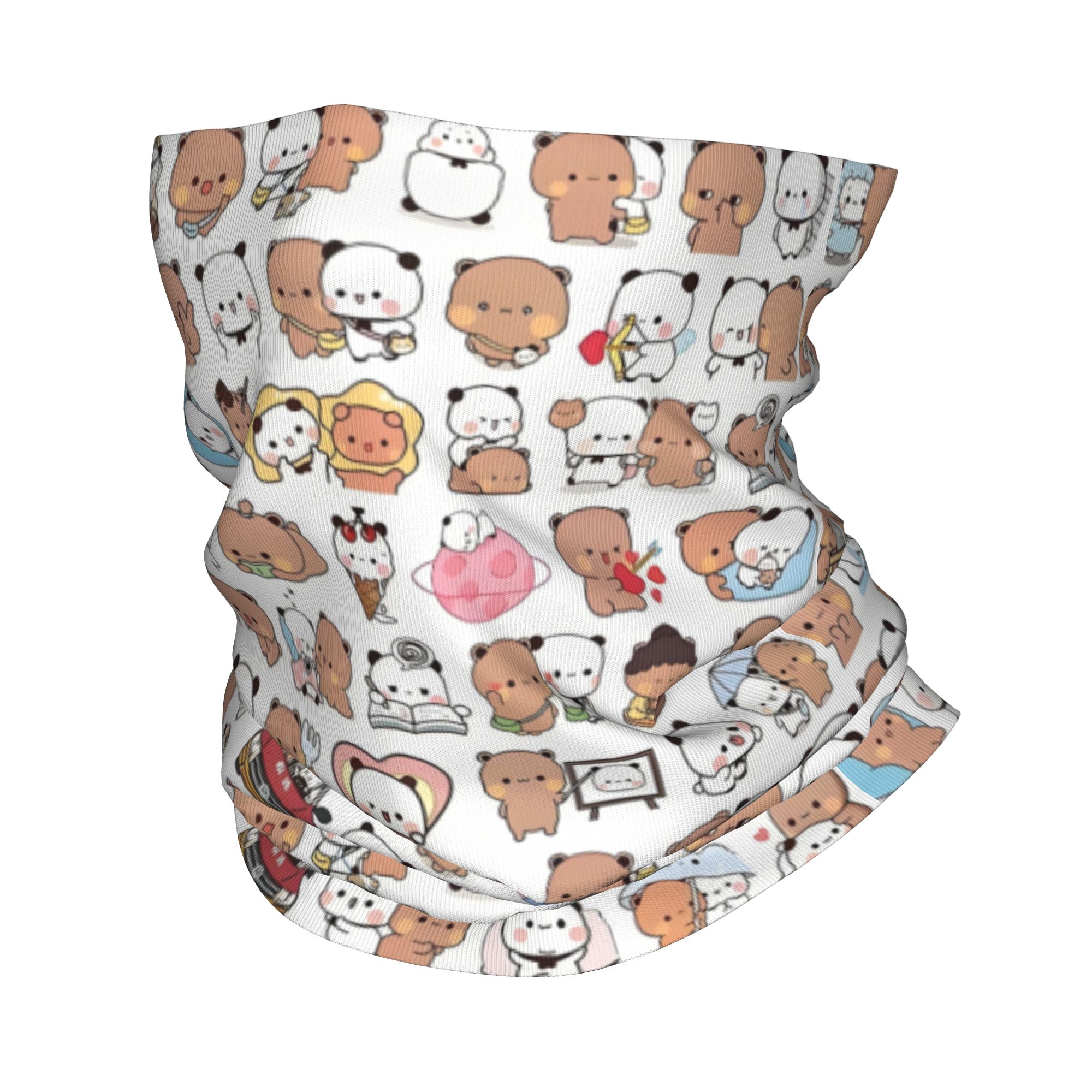 Custom Bear Cartoon Peach And  – Neck Warmer Tube recenzja i cena