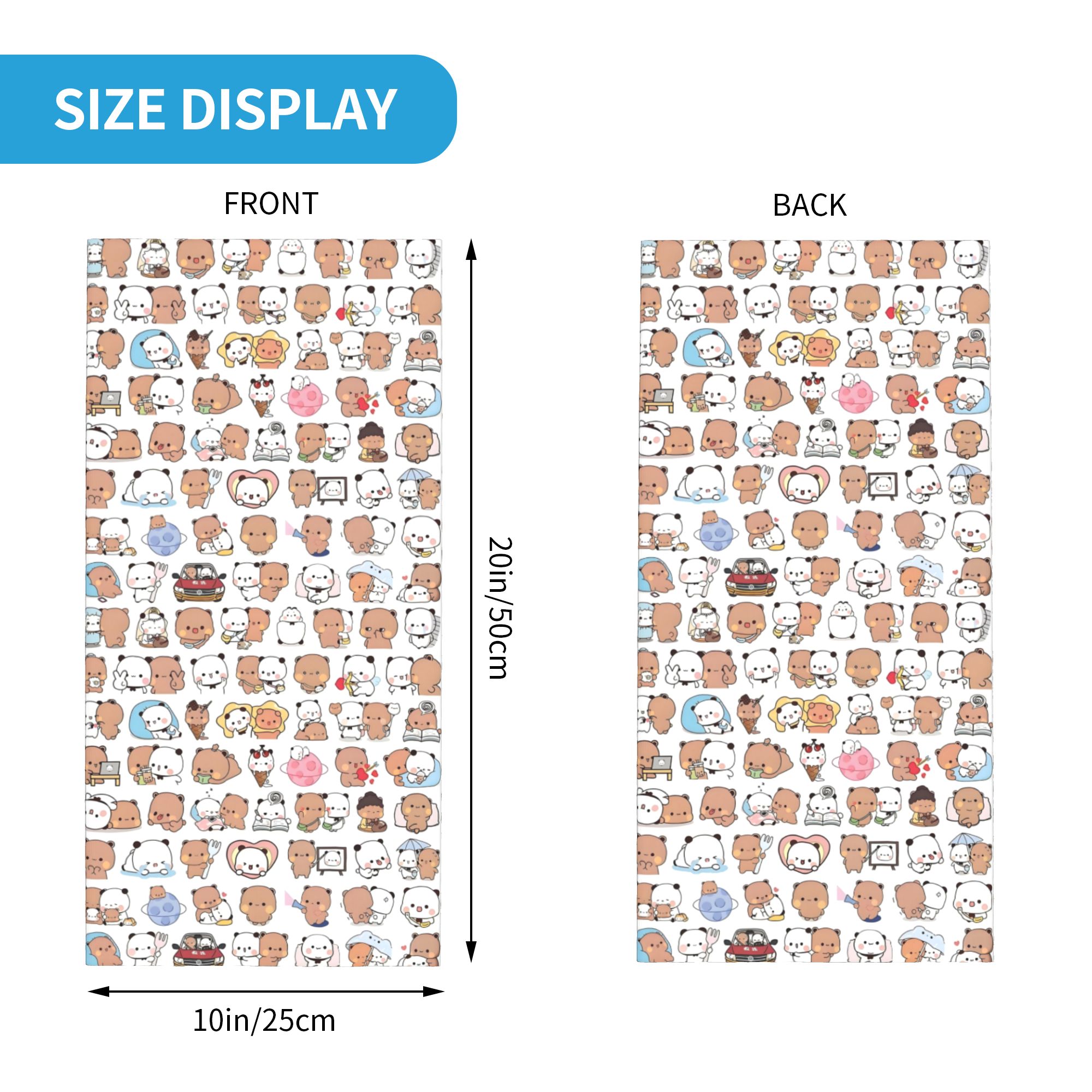 Custom Bear Cartoon Peach And  – Neck Warmer Tube recenzja i cena