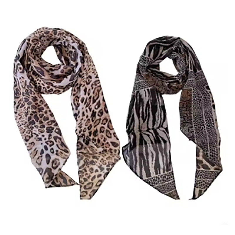 Leopard Small Long Silk Scarf  – Silk Tie Striped recenzja i cena