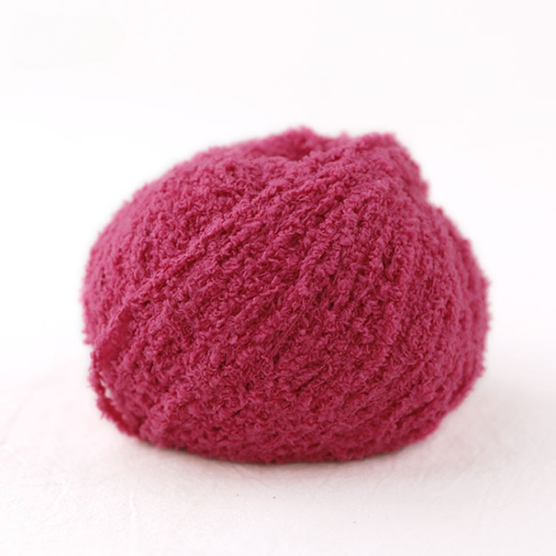 50g Short Plush Yarn 70m, DIY  – Woven Scarf Blanket recenzja i cena