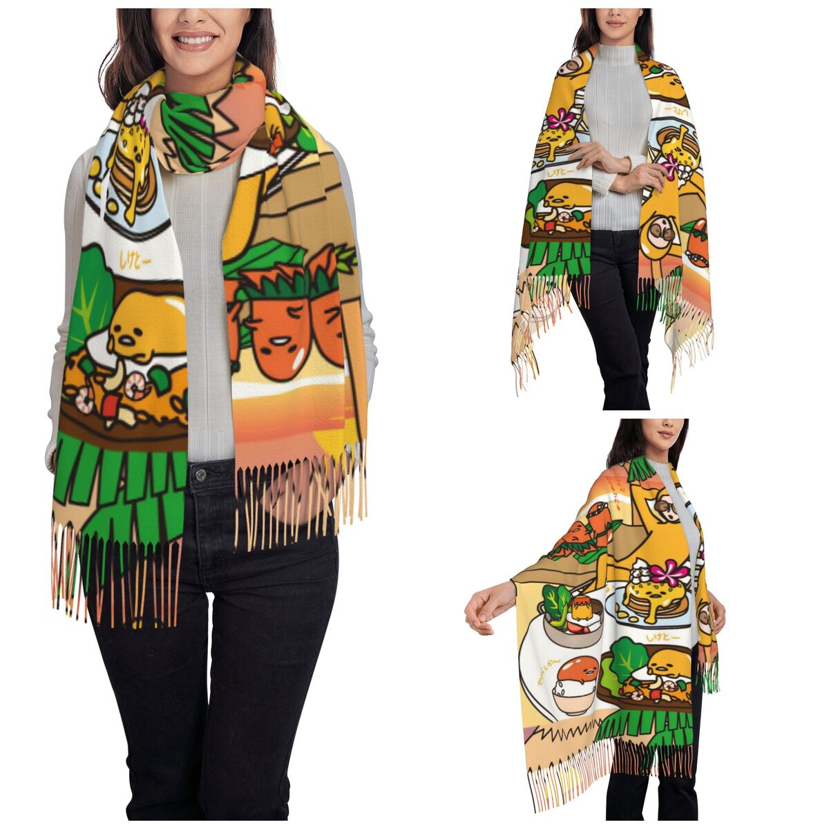 Women's Scarf with Tassel Gude – Pashmina Wrap Large recenzja i cena