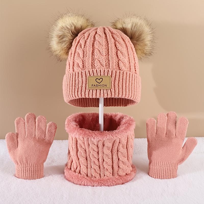 Toddler Kids Pom Pom Decor Bea – Infinity Scarf Knit recenzja i cena