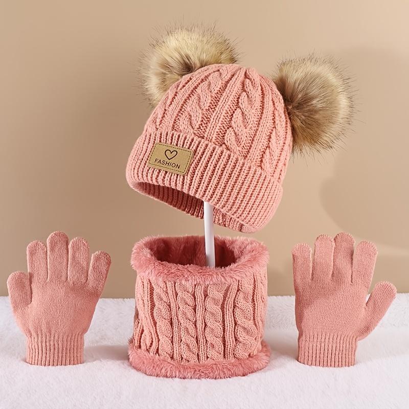 Toddler Kids Pom Pom Decor Bea – Infinity Scarf Knit recenzja i cena