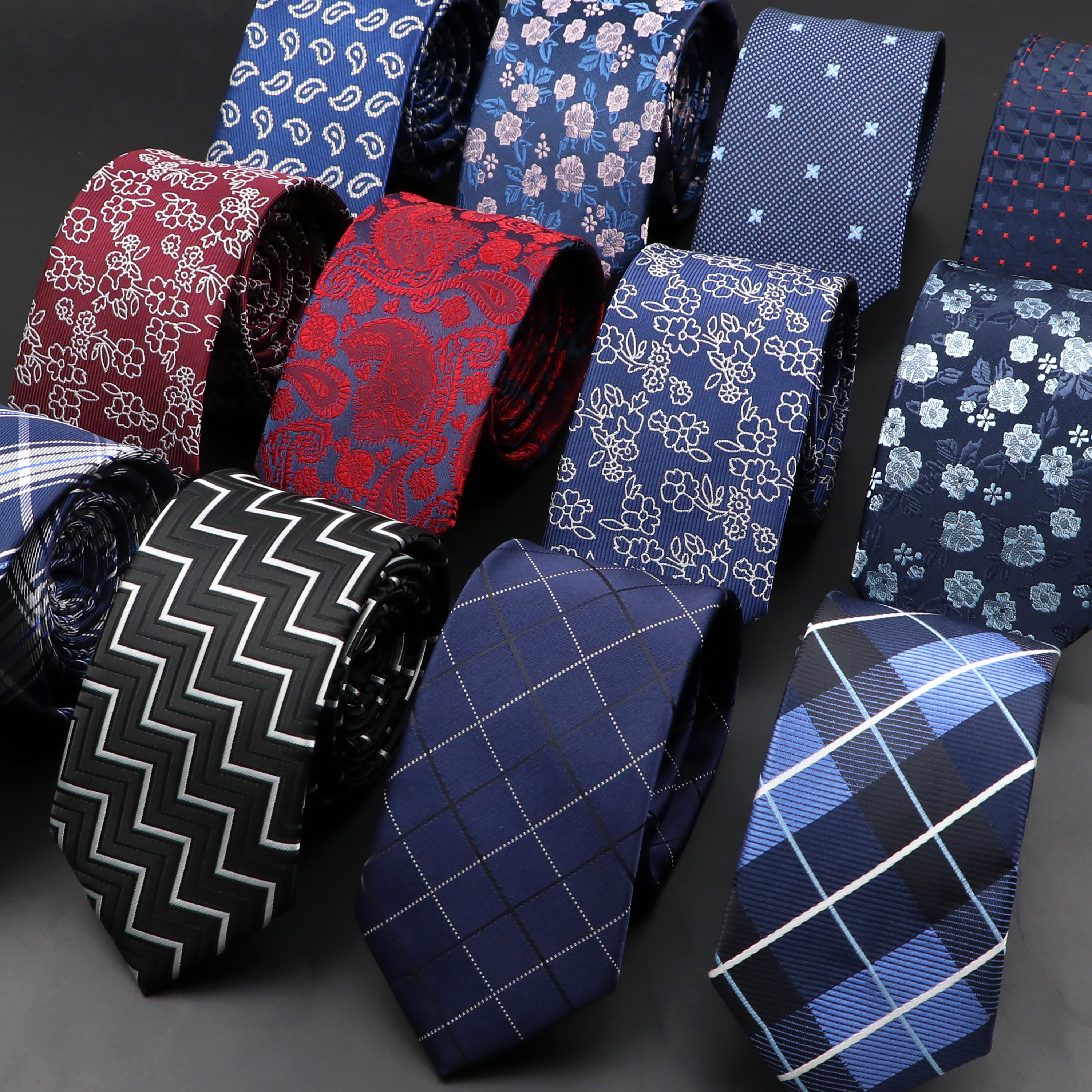 New Men Ties Solid Color Strip – Skinny Tie Men recenzja i cena