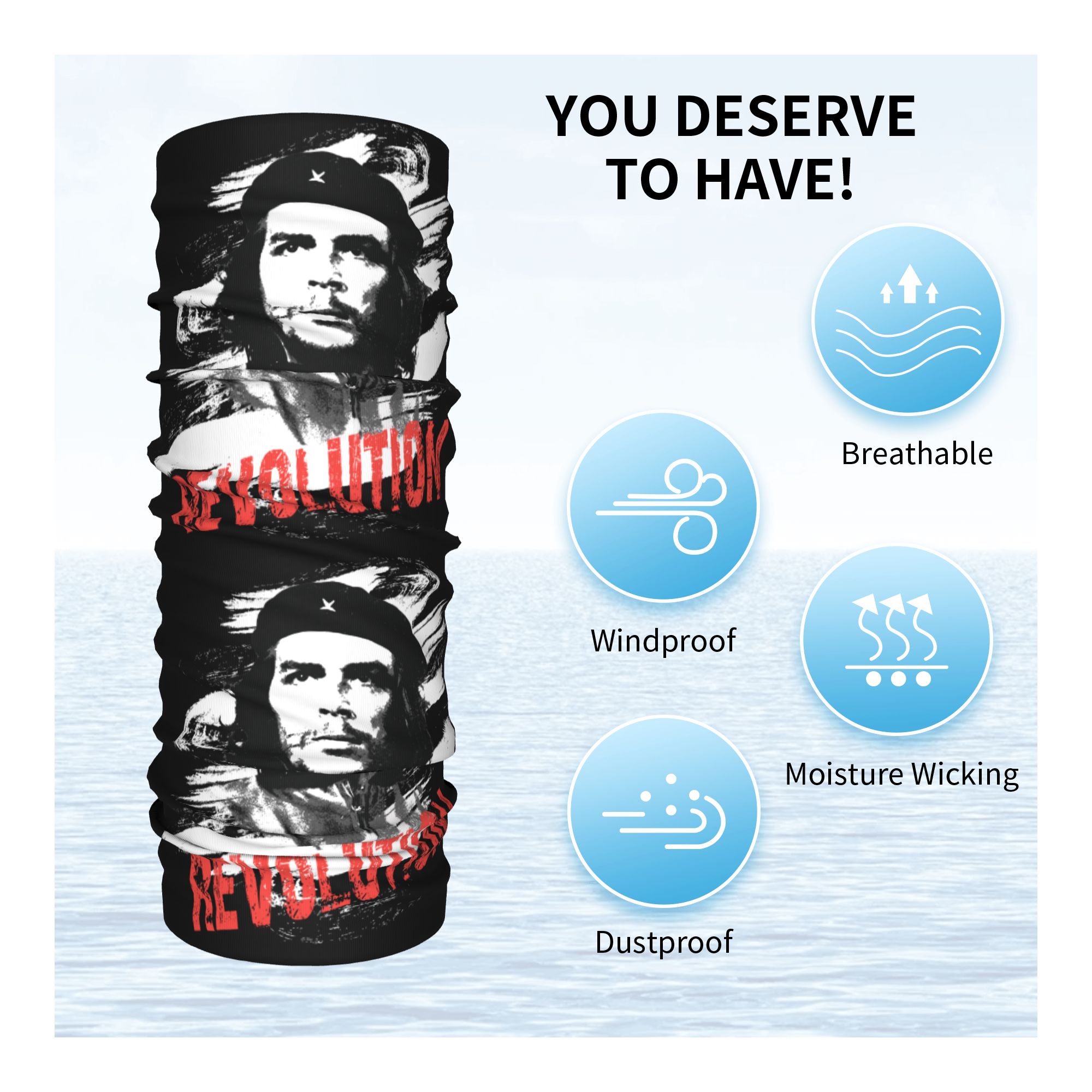 Custom Che Guevara Revolution  – Neck Warmer Tube recenzja i cena