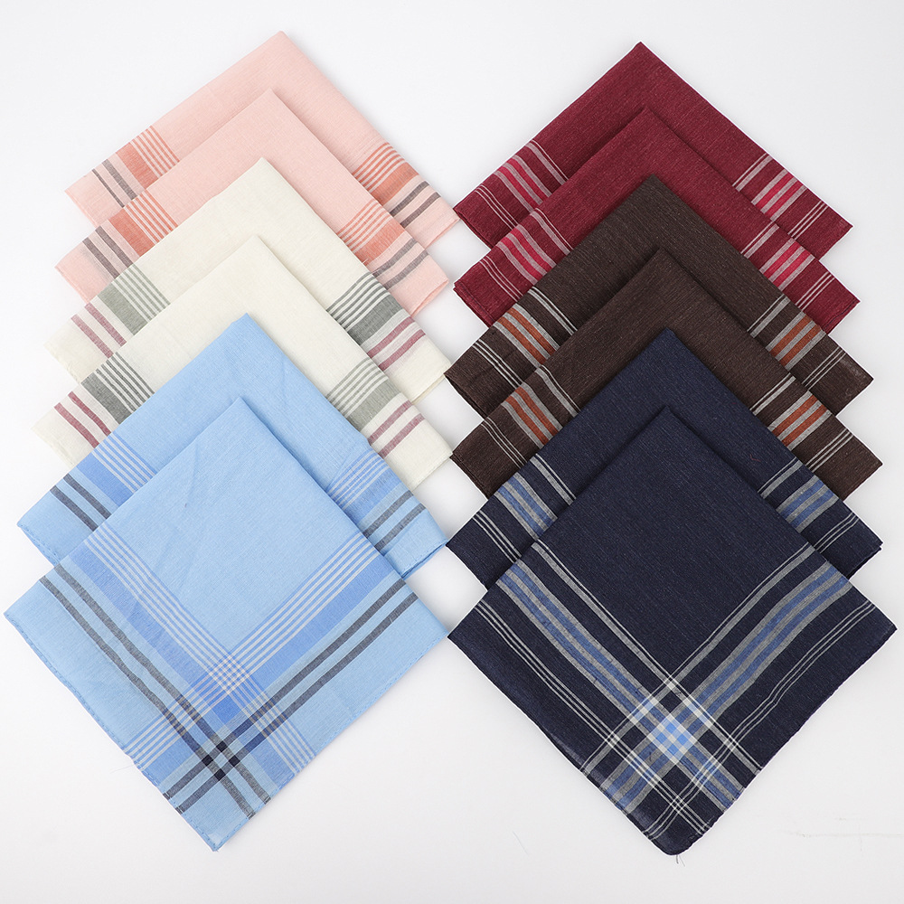 6pcs Men's Mixed Color Plaid S – Handkerchief Cotton Men recenzja i cena