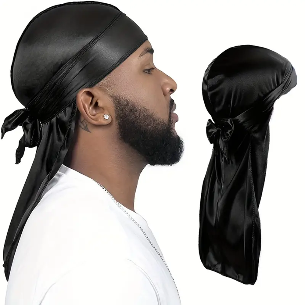 Men's Silk Durag Shower cap Ba – Bandana Doo Rag recenzja i cena