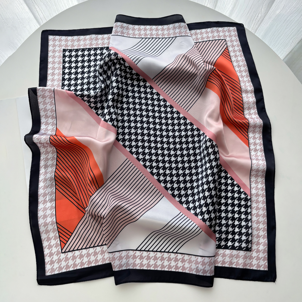 New Printed Square Scarf For W – Silk Neck Scarf recenzja i cena