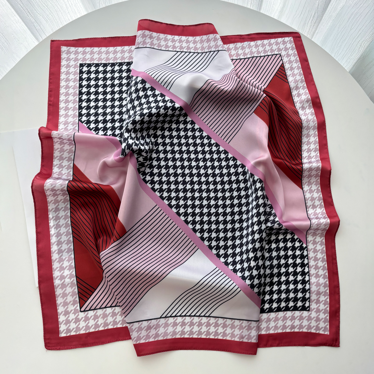 New Printed Square Scarf For W – Silk Neck Scarf recenzja i cena
