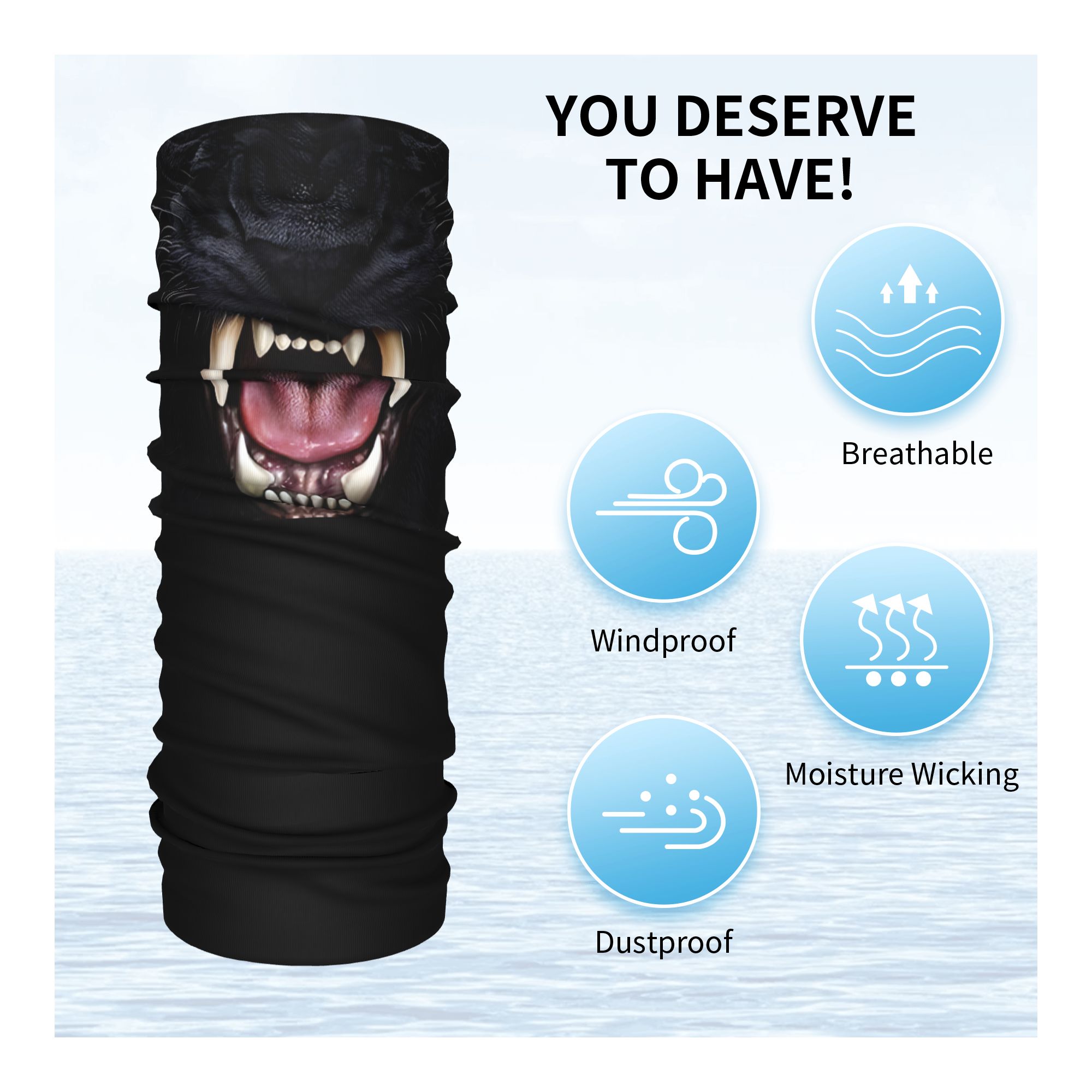 Custom Black Panther Animal He – Neck Warmer Tube recenzja i cena