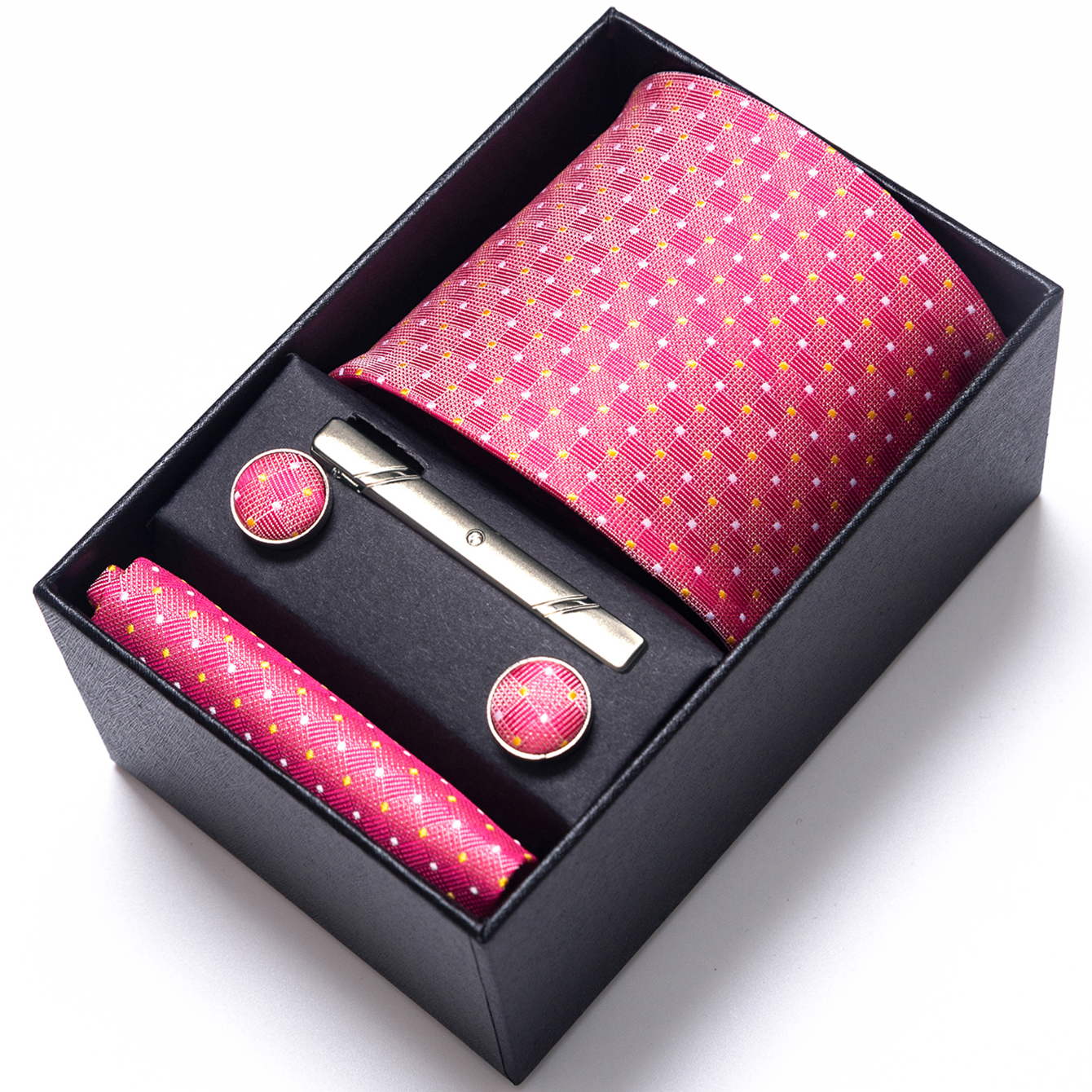Bright Color Paisley Men's Tie – Pocket Square Set recenzja i cena