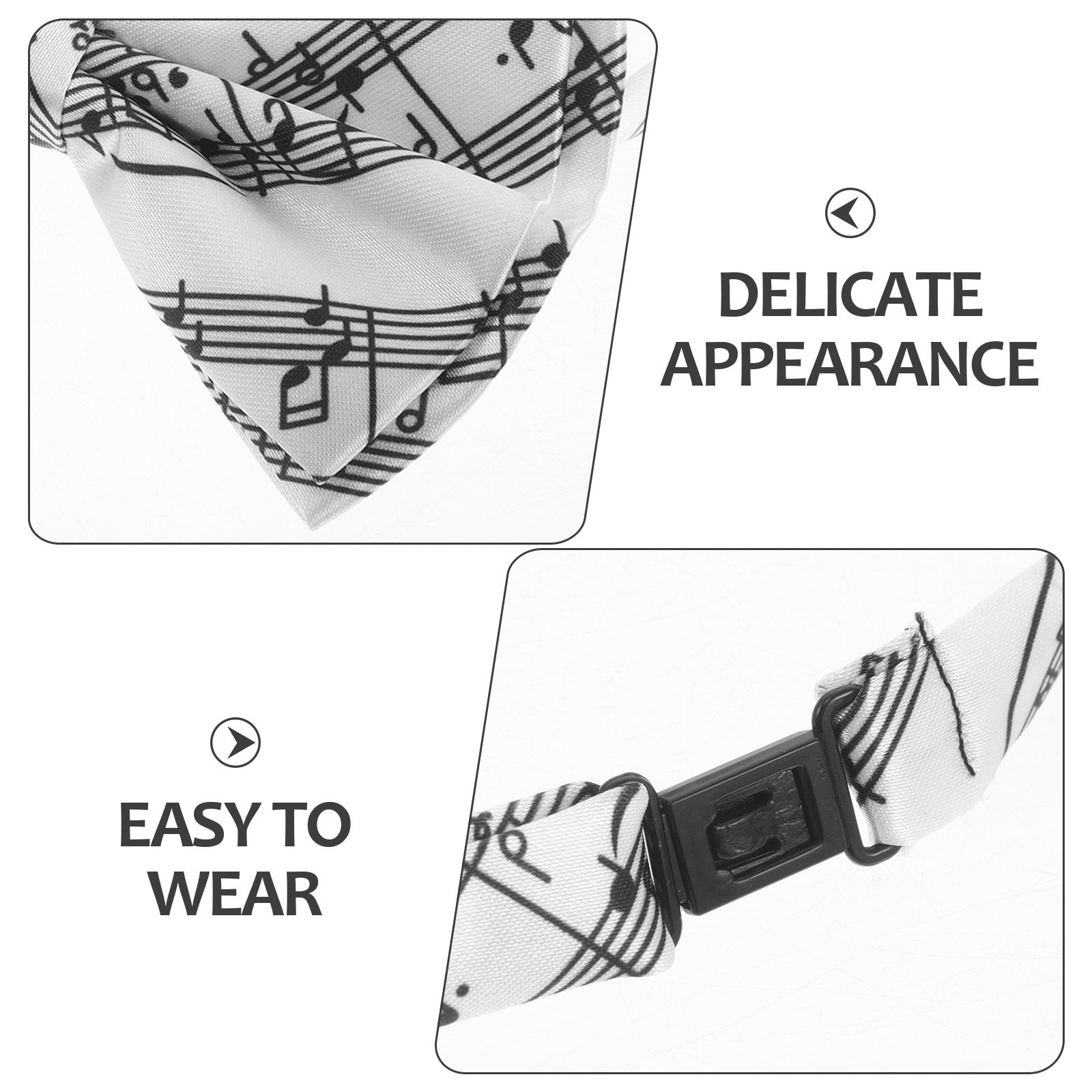 3Pcs Music Bow Tie Set Piano K – Bow Tie Pre Tied recenzja i cena
