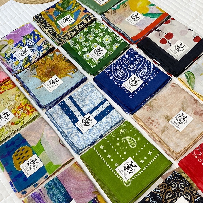 100% Cotton Square Scarf For W – Bandana Cotton recenzja i cena