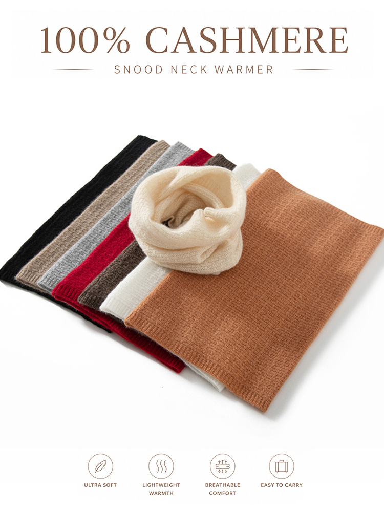 100% Pure Cashmere Waffle Knit – Infinity Scarf Knit recenzja i cena