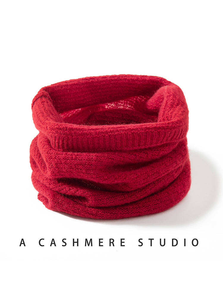 100% Pure Cashmere Waffle Knit – Infinity Scarf Knit recenzja i cena