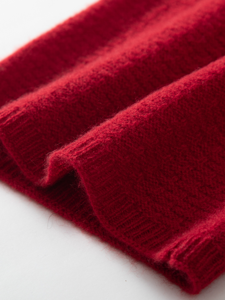 100% Pure Cashmere Waffle Knit – Infinity Scarf Knit recenzja i cena