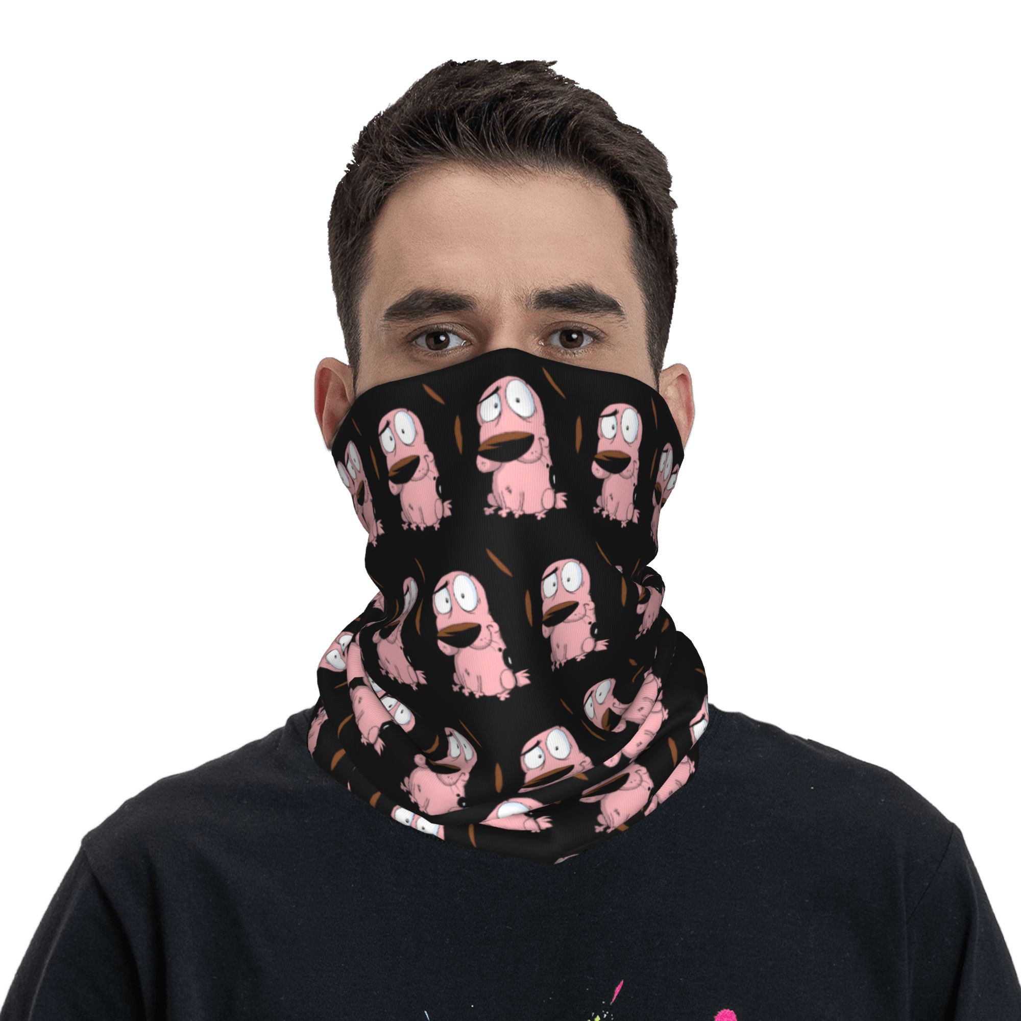 Custom Cartoon Courage Dog Win – Neck Warmer Tube recenzja i cena