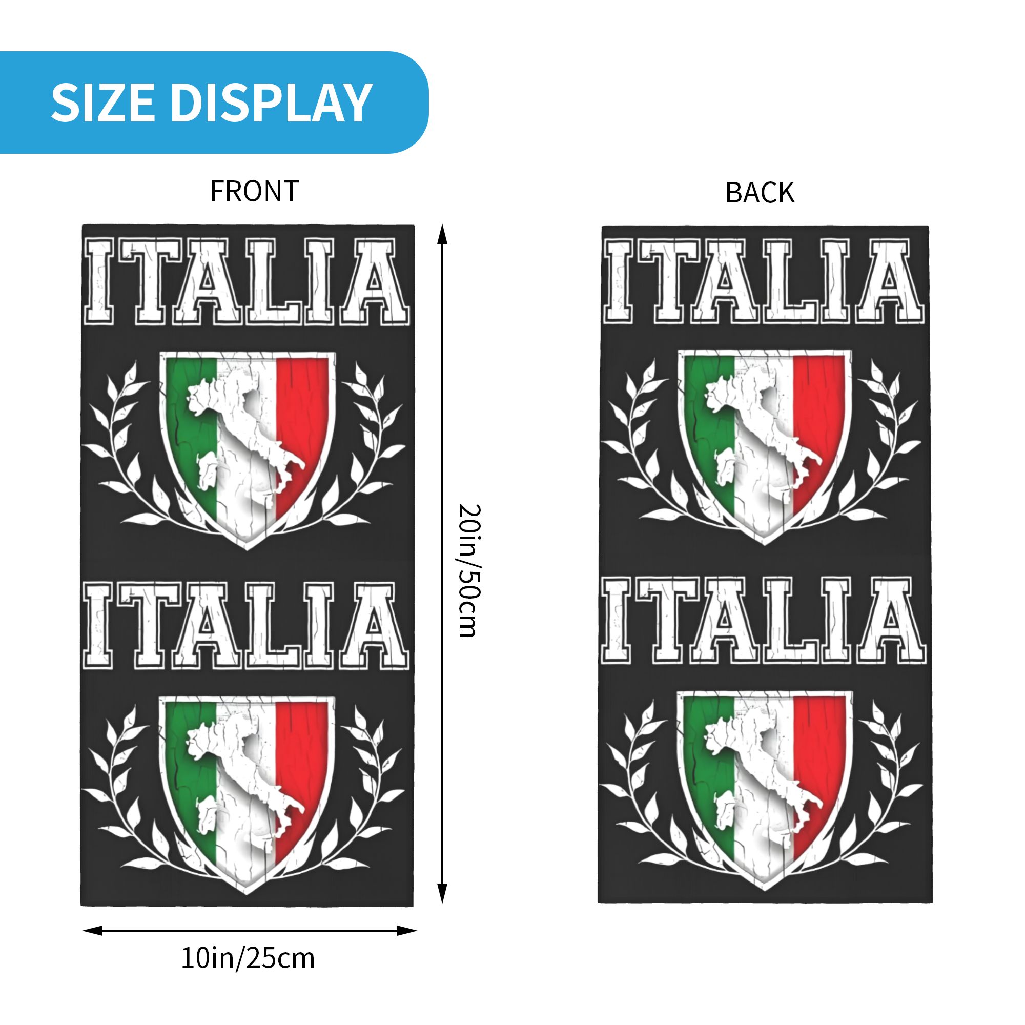 Custom Italy Flag Bandana Neck – Neck Warmer Tube recenzja i cena