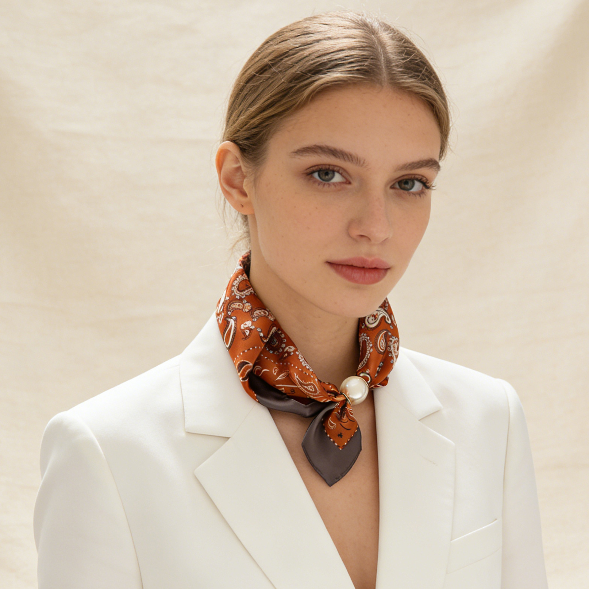 Scarf Chain Silk Lazy Magnetic – Silk Neck Scarf recenzja i cena