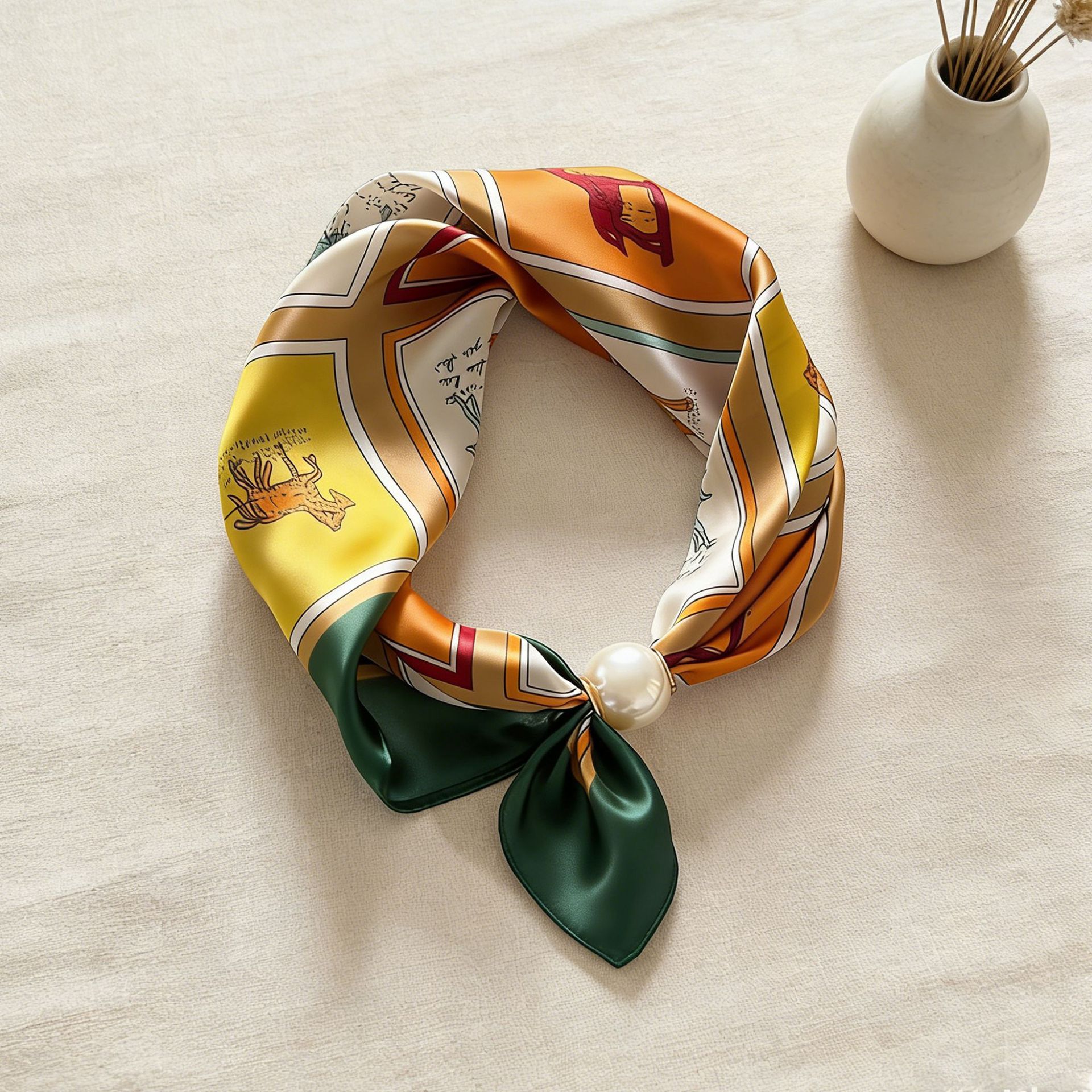 Scarf Chain Silk Lazy Magnetic – Silk Neck Scarf recenzja i cena
