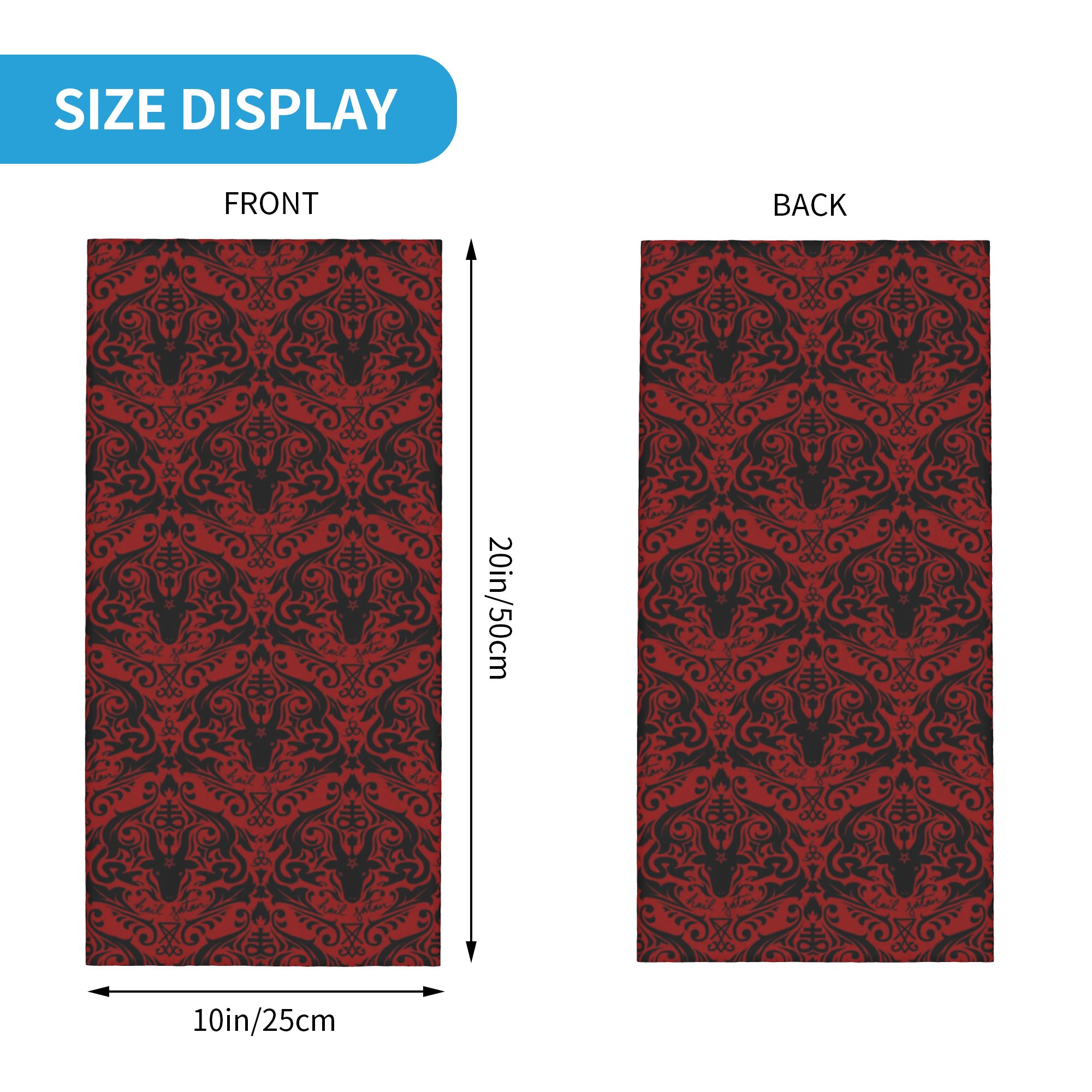 Baphomet Damask Hail Satan Bla – Neck Warmer Tube recenzja i cena