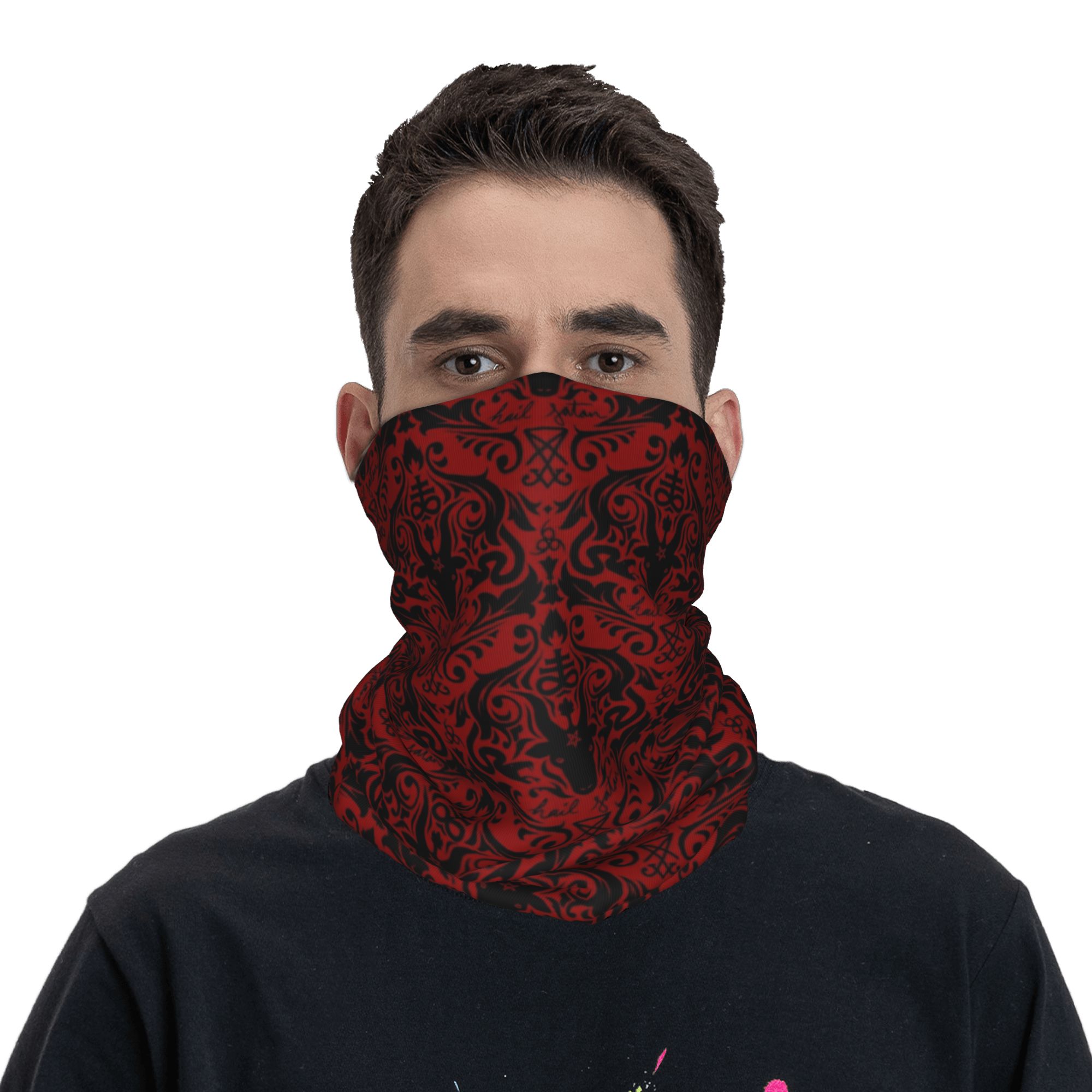 Baphomet Damask Hail Satan Bla – Neck Warmer Tube recenzja i cena