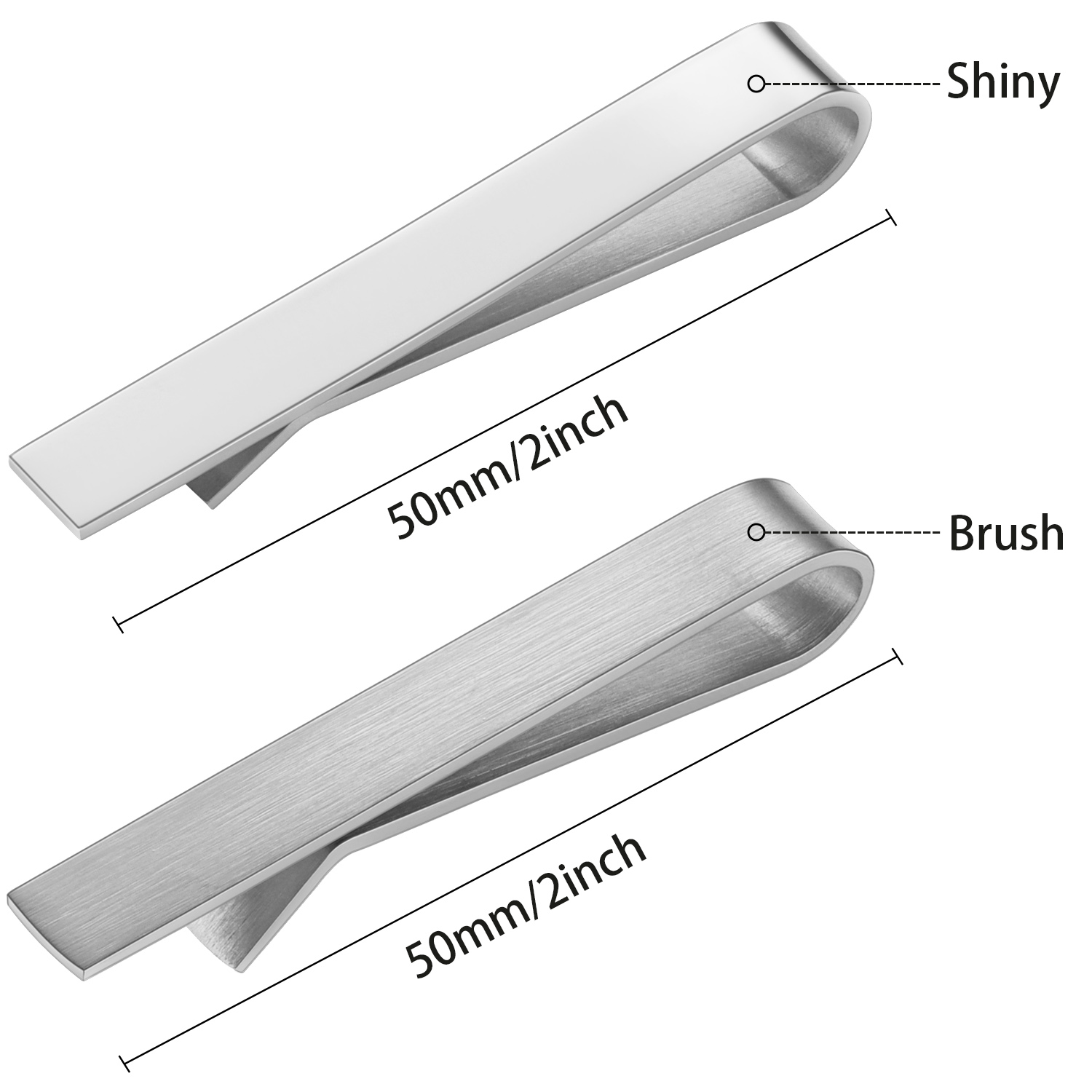 HAWSON 2 in shiny and brushTie – Tie Bar Set Gift recenzja i cena