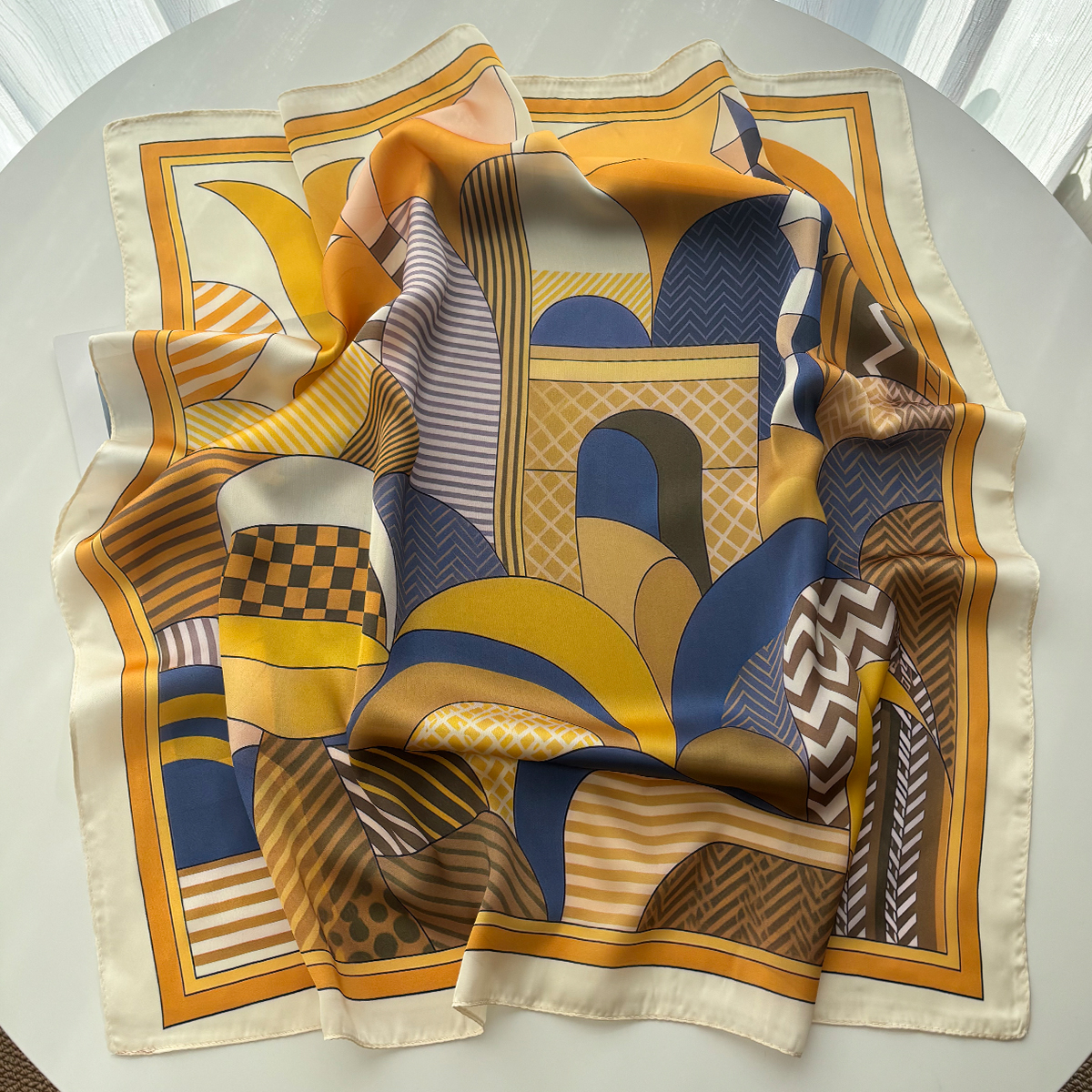 Luxury Square Scarf For Women  – Silk Neck Scarf recenzja i cena