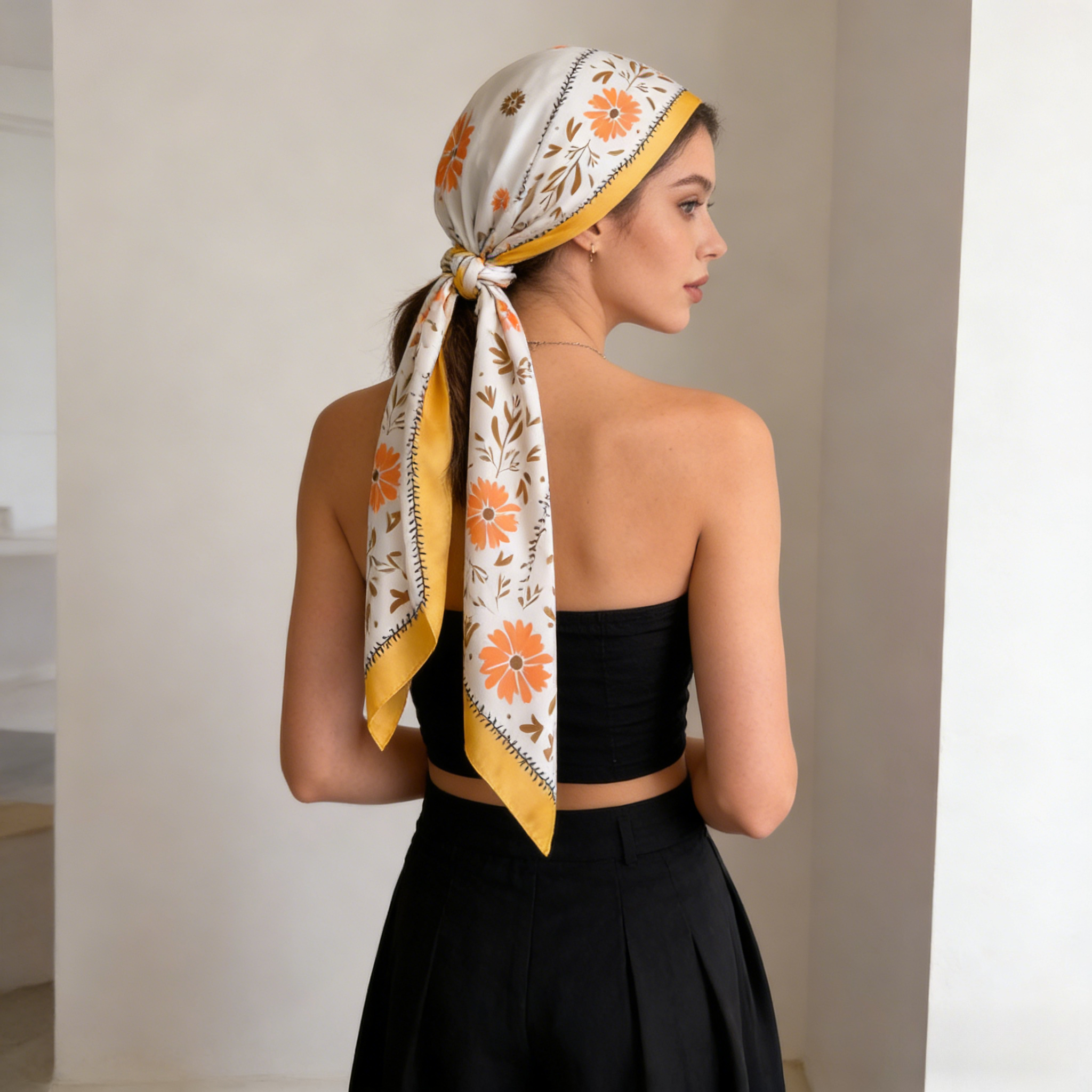 1Pc new printed fashion silk s – Scarf Silk Square recenzja i cena