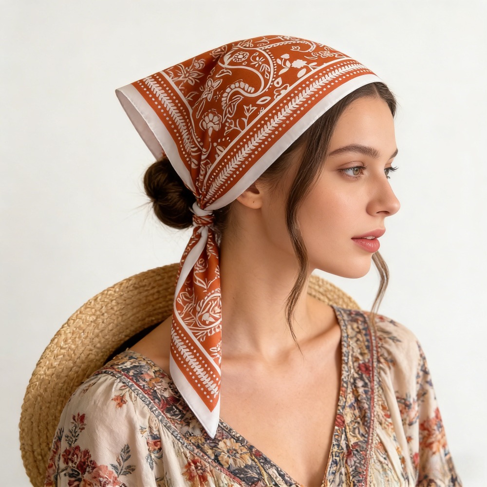 1Pc cashew print fashion silk  – Silk Neck Scarf recenzja i cena