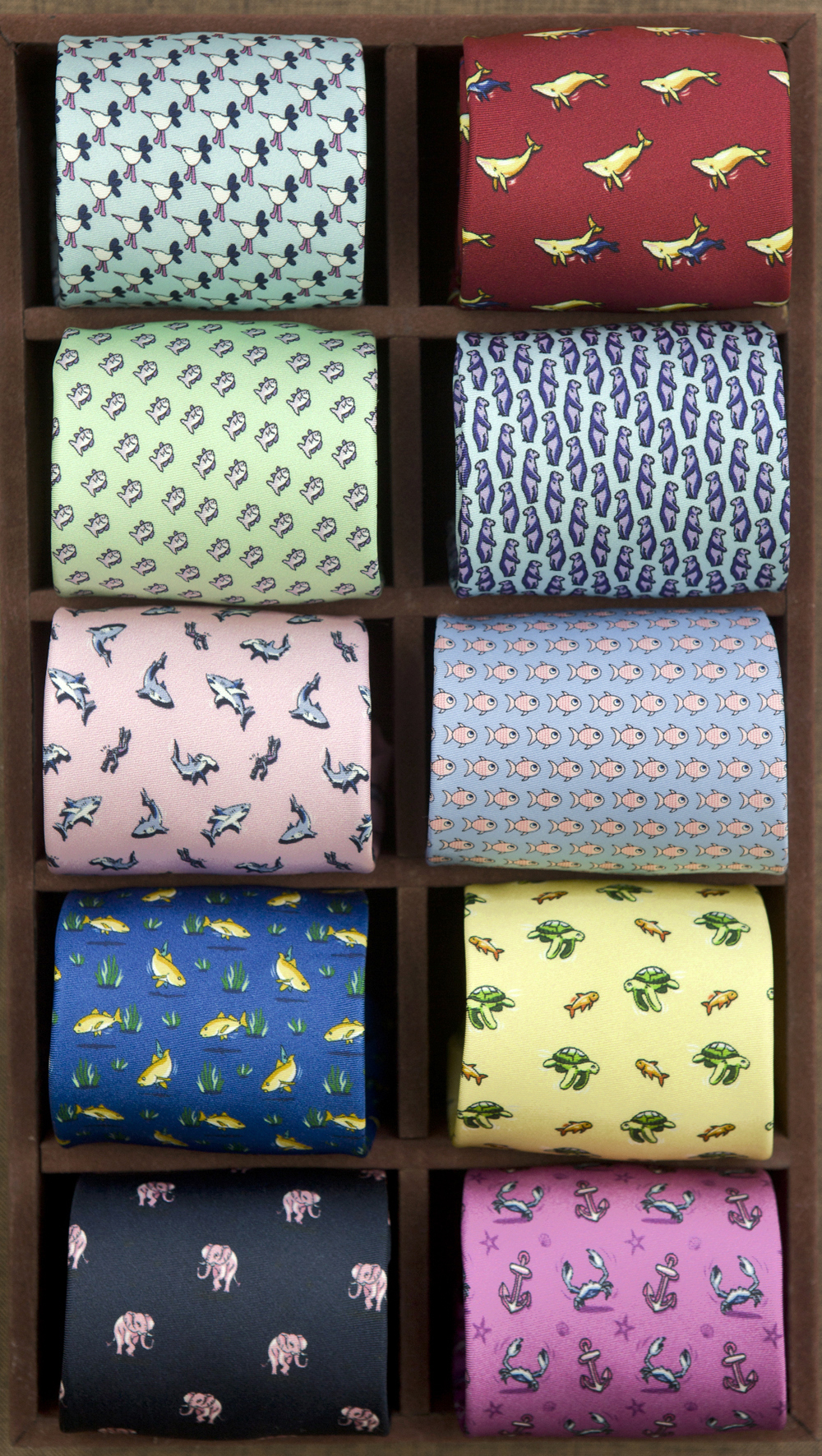 Multicolor Colorful Character  – Skinny Tie Men recenzja i cena