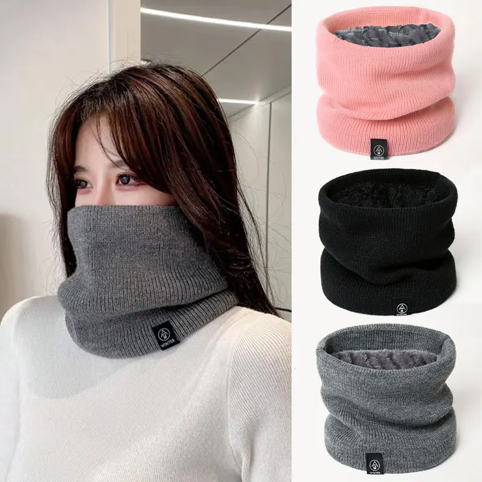 Fashion Women Knitted Scarf So – Muffler Men Wool recenzja i cena