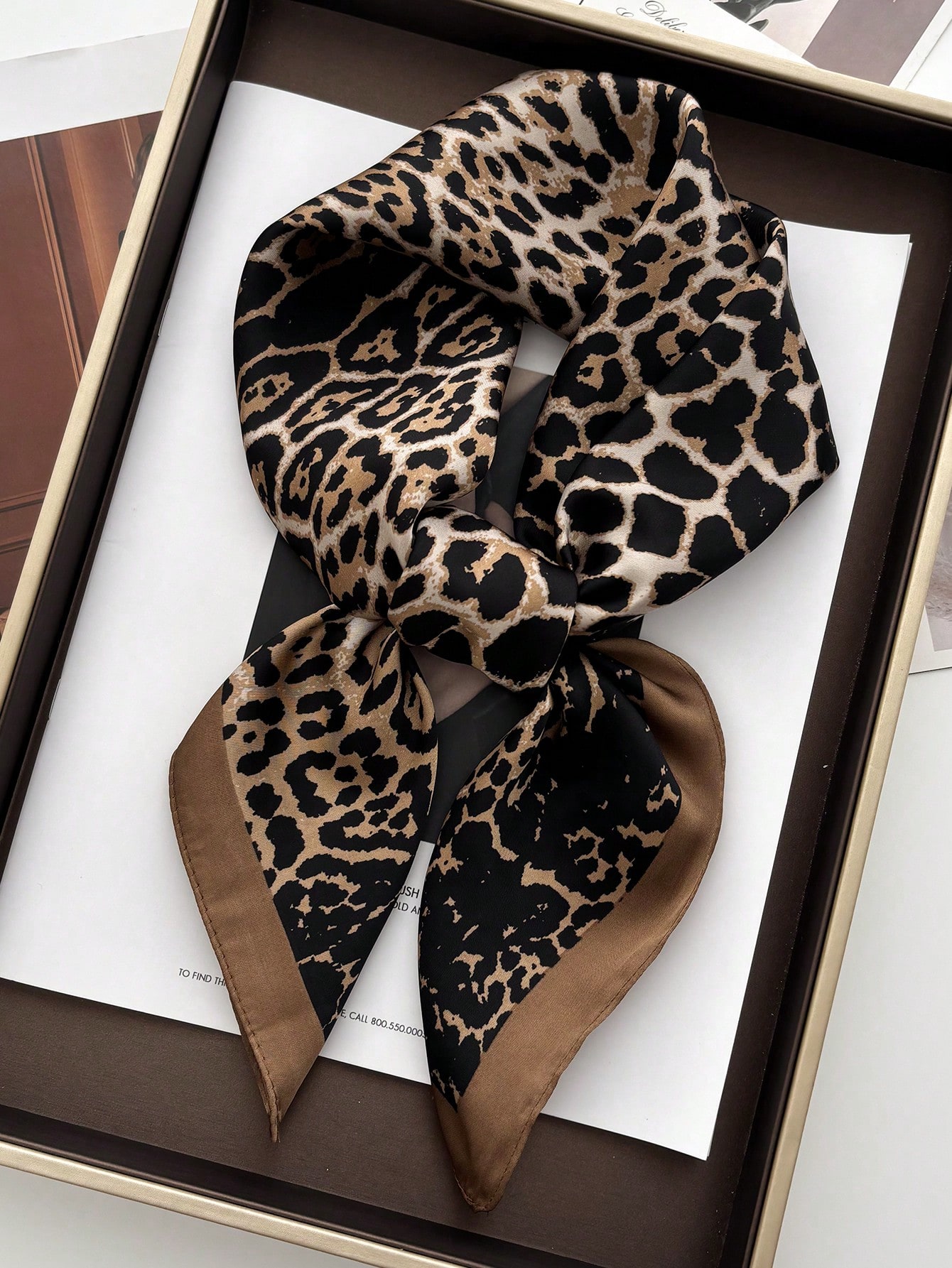 1pc Luxury Brand Leopard Print – Bandana Cotton recenzja i cena