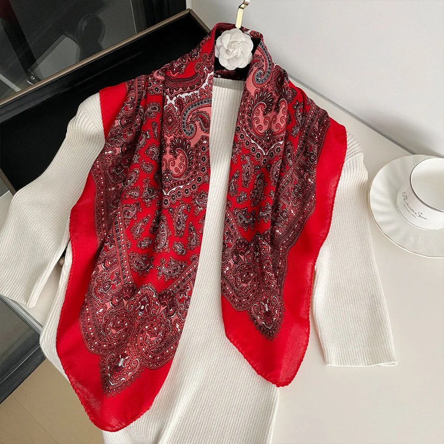New Fashion 70X70cm Women's Sc – Bandana Cotton recenzja i cena