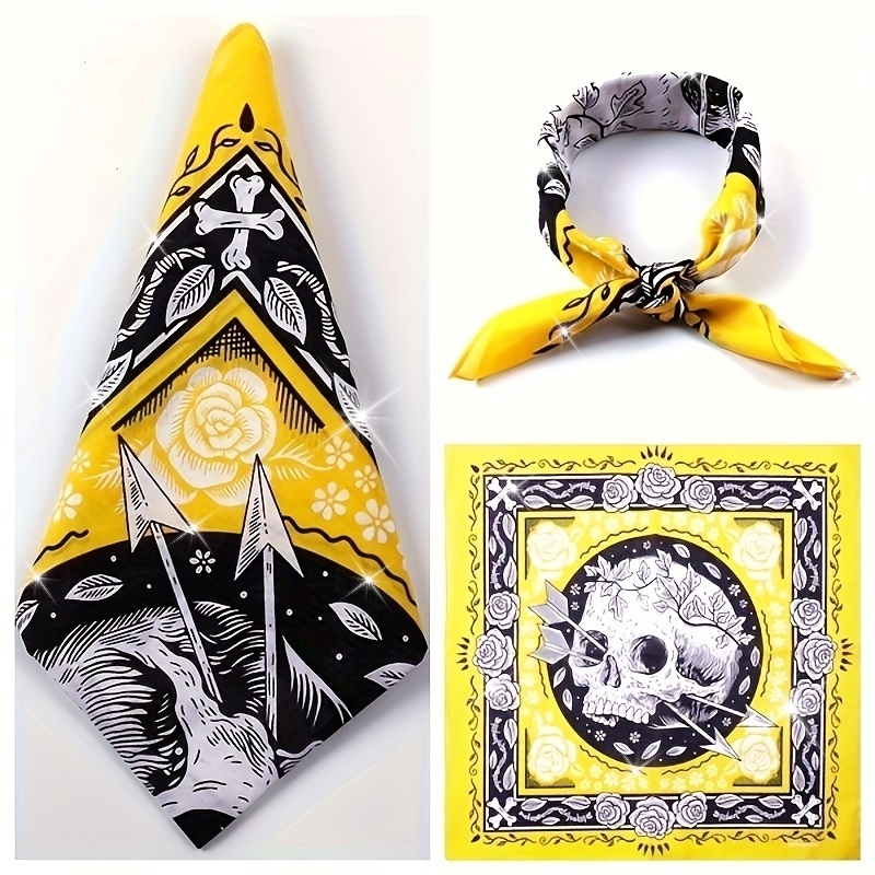 Skull Arrow Retro Headscarf Sq – Bandana Cotton recenzja i cena