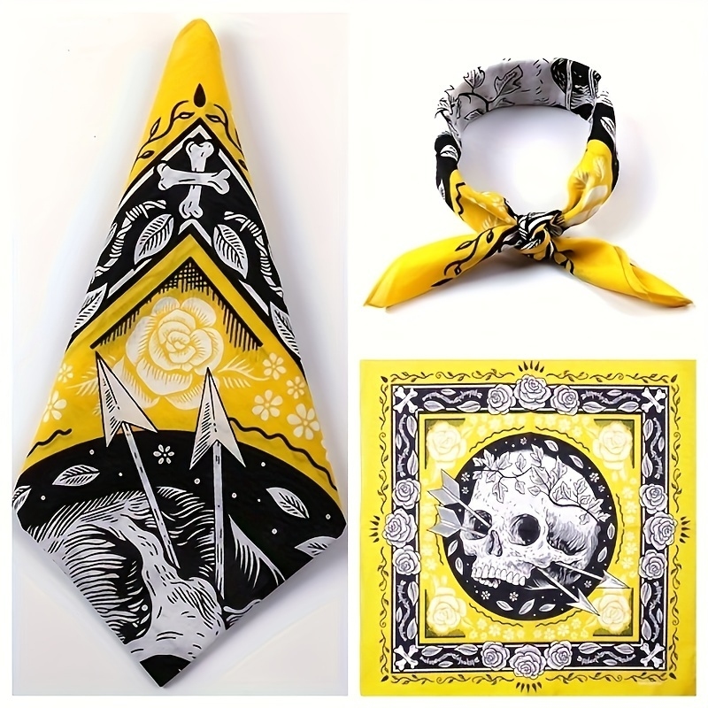 Skull Arrow Retro Headscarf Sq – Bandana Cotton recenzja i cena