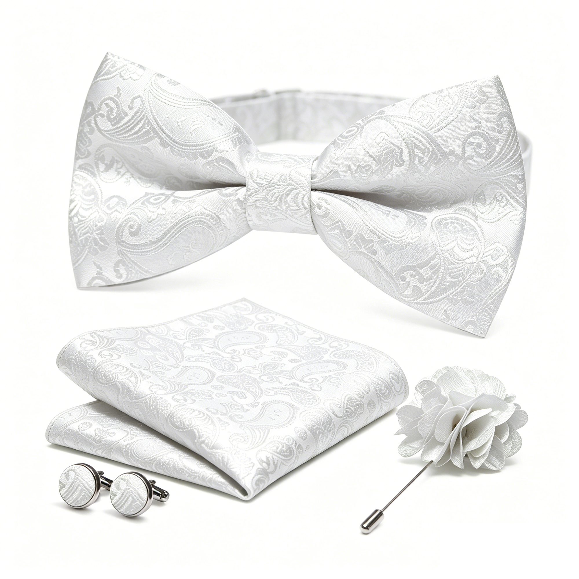 36pcs Black Silk Jacquard Pais – Bow Tie Pre Tied recenzja i cena