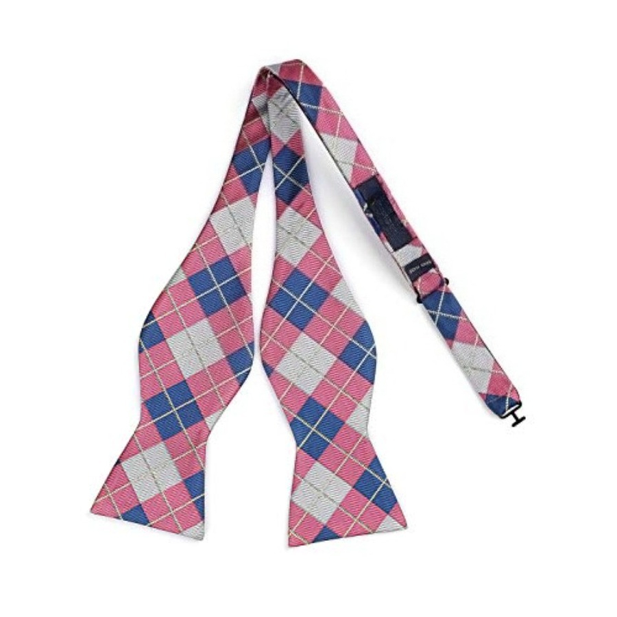 Bow Ties for Men Check Plaid S – Pocket Square Set recenzja i cena