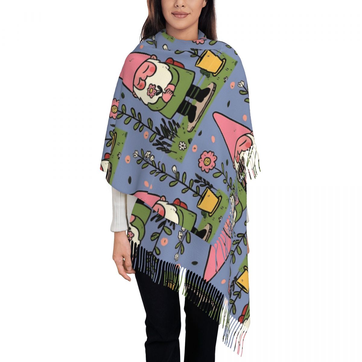Mythical Garden Gnome Shawls W – Pashmina Wrap Large recenzja i cena