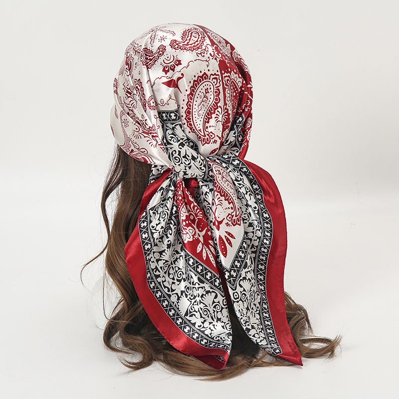 Satin Square Scarf Women Musli – Silk Neck Scarf recenzja i cena