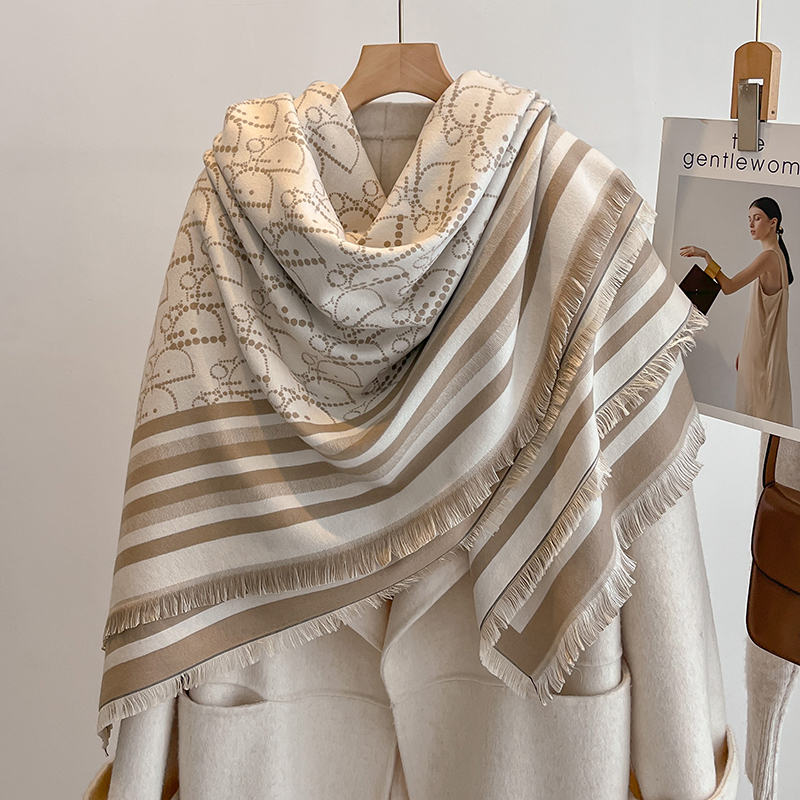 Elegant Striped Design Scarf I – Woven Scarf Blanket recenzja i cena
