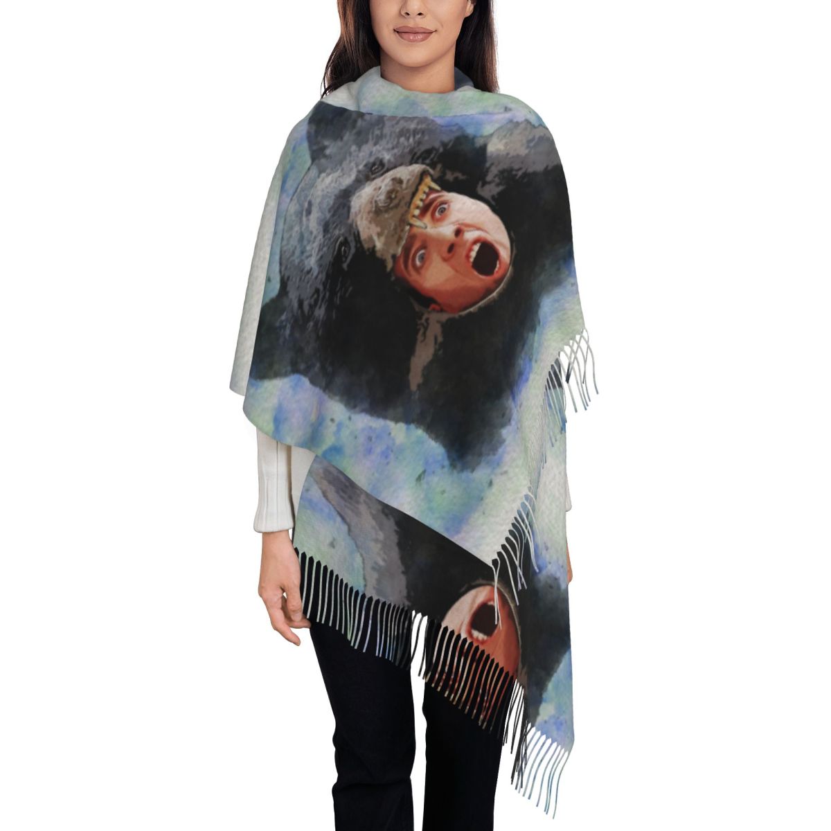 Cage Bear Watercolor Scarf for – Pashmina Wrap Large recenzja i cena