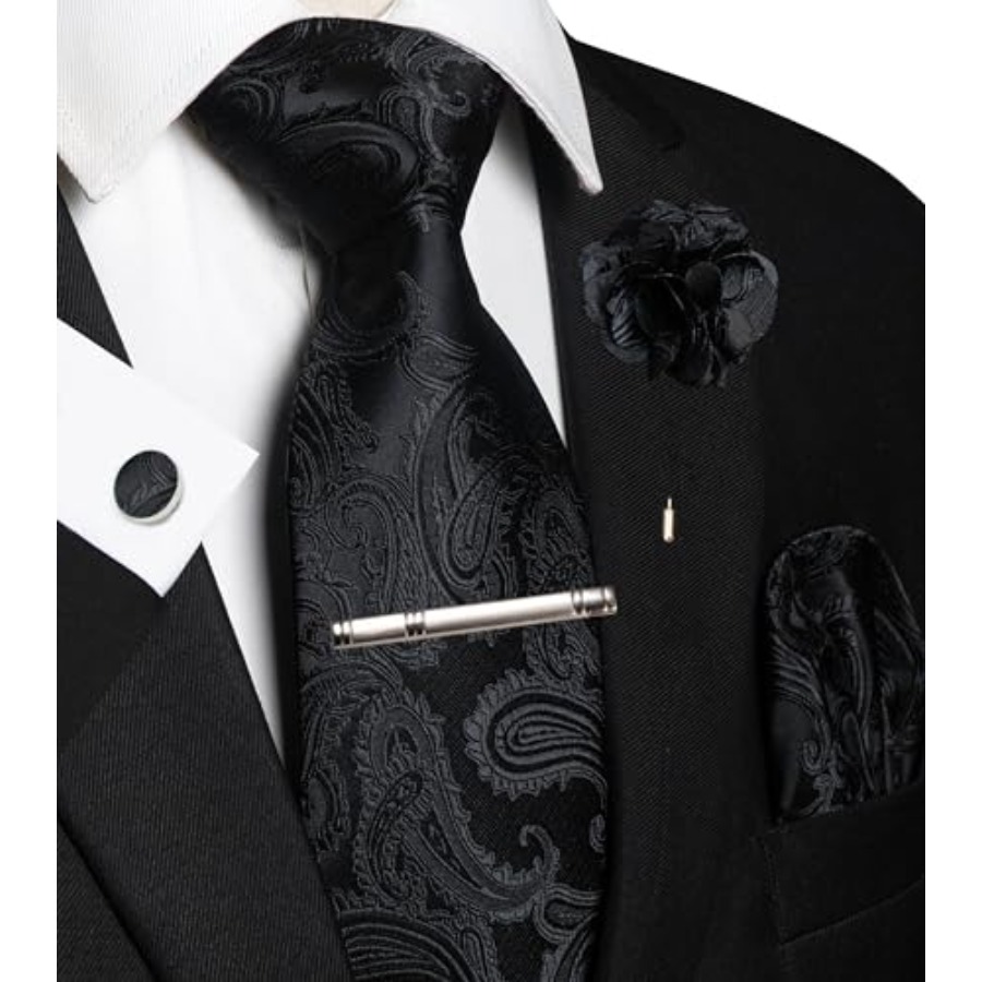 Mens Paisley Tie and Pocket Sq – Pocket Square Set recenzja i cena