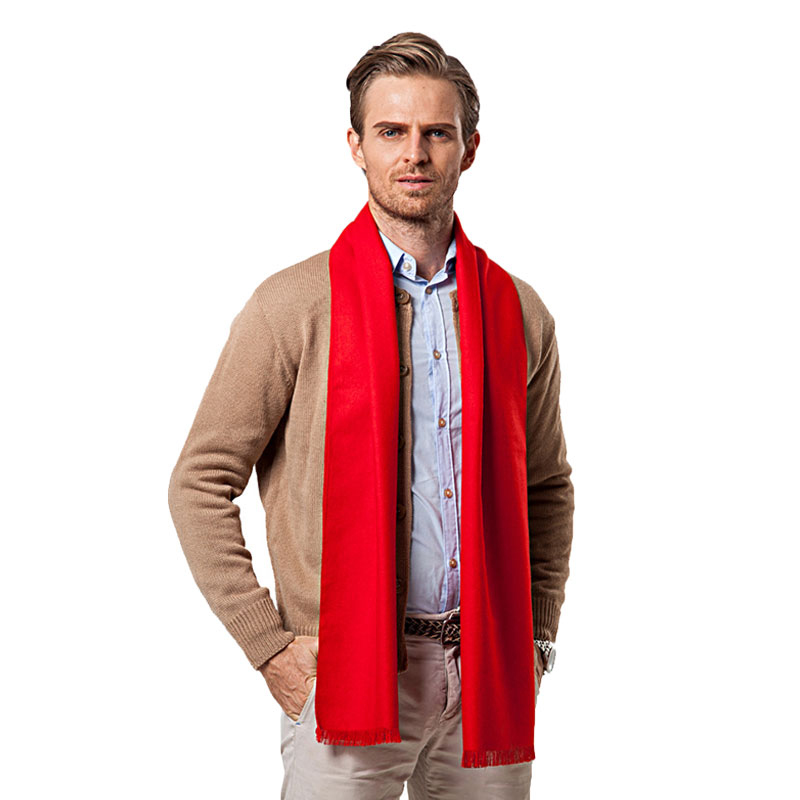 Fashion Winter Solid Color Men – Muffler Men Wool recenzja i cena