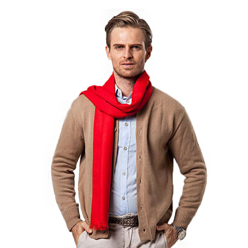 Fashion Winter Solid Color Men – Muffler Men Wool recenzja i cena
